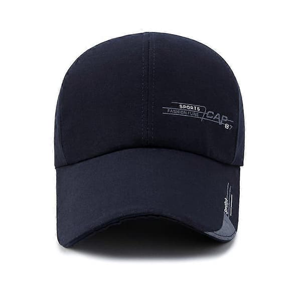 Unisex Extra Long Visor Cap Summer Sport Adjustable Sun Hat Blue Blue