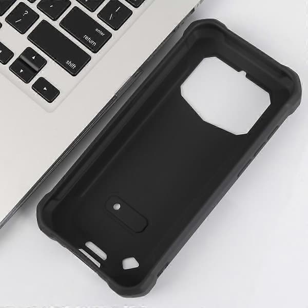 Mat etui til Oukitel WP5/WP5 Pro, blødt fleksibelt TPU anti-ridsebeskyttelse - sort