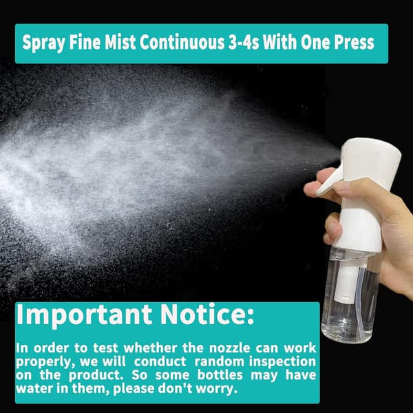 Tomma 200 ml/6,8 oz sprayflaskor, ultrafin och kontinuerlig spray