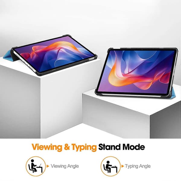 Til Xiaomi Redmi Pad 2 Etui Anti-Drop Læder Stander Tablet Beskyttelse Azur