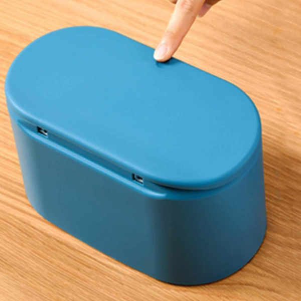 Mini skrivbord kreativ plastöverdragen papperskorg kök vardagsrum student sovsal papperskorg press