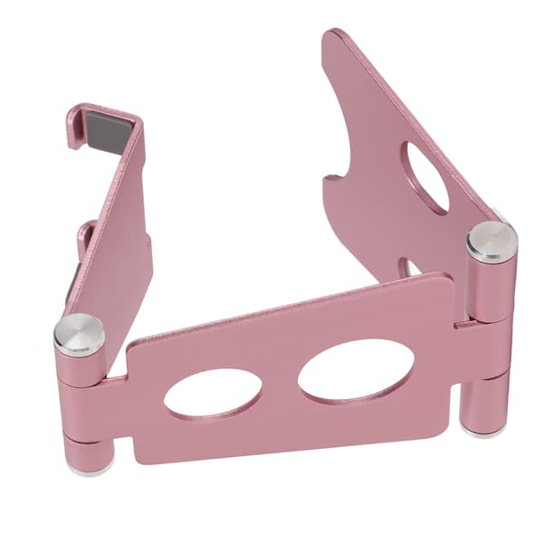 Telefonholder Multi-vinkeljustering Multi-hulposition Stabil base Farve Holdbar Skrivebordsmobiltelefonholder til PC Laptop Rosa