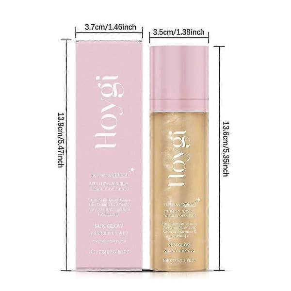 Sun glaze Sheer Setting Mist Solcreme SPF50 Langvarig Beskyttelse Solcreme til Kvinder Piger