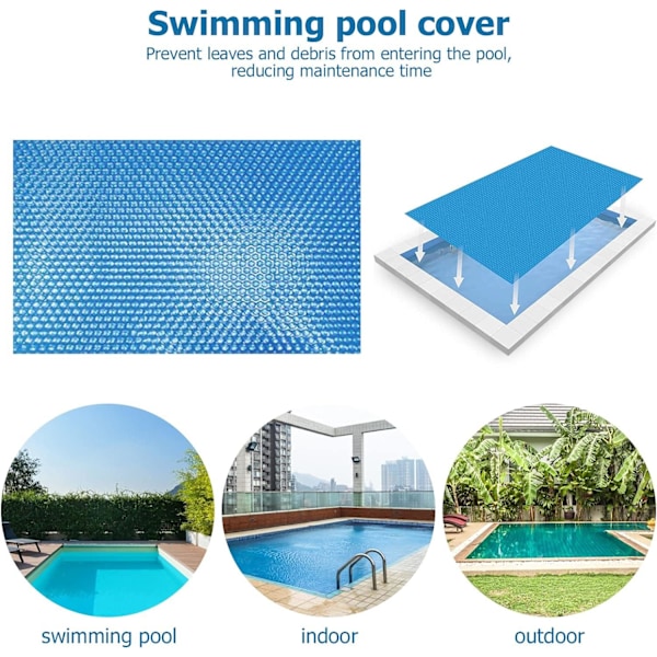 2025 Ny Rektangulär Poolmatta, Värmeisoleringsfilm för Poolskydd, Bubbelpolyeten Protec