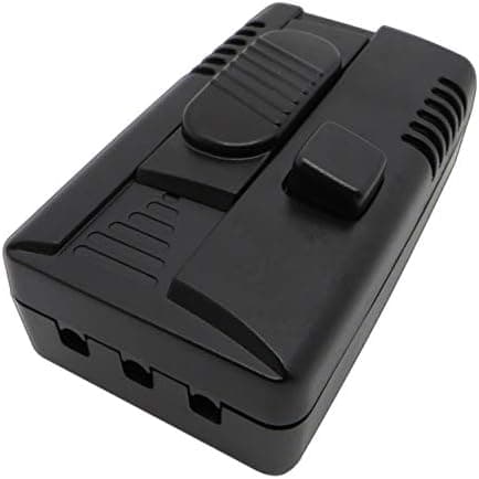 1 120V LED-basdimmer med to utganger: dimmer og bryter, trinnløs dimming, egnet for dimbare LED-lamper.