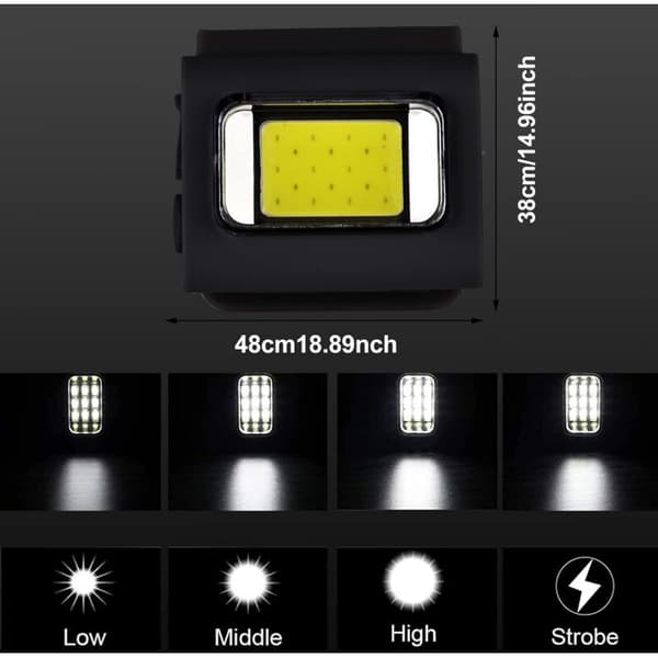 Mini LED Clip-on Headlamp, Powerful Magnetic Light, Dog Light, Emergency Light, IPX5 Waterproof with 6 Modes [Energy Class]