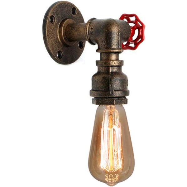 Industriella vattenrör vägglampor, Vintage Steampumk lampor, Retro vattenrör vägglampor, Rustik Lig