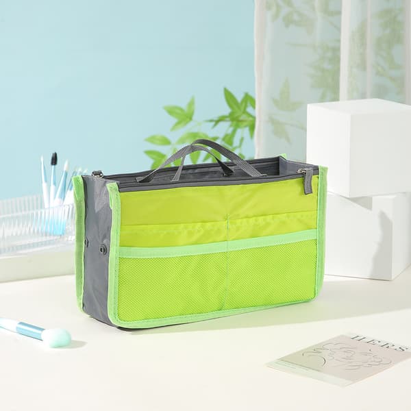 Bag in bag set toiletry bag green