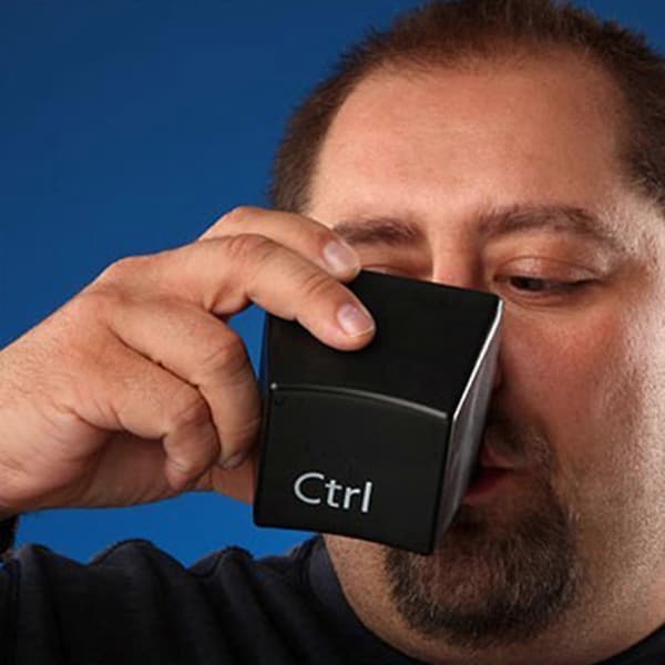 3 st Tangentbord Kaffe Te Vatten Kopp Ctrl Del Alt Nyckel Mugg Med Bricka Set, 50% Erbjudande