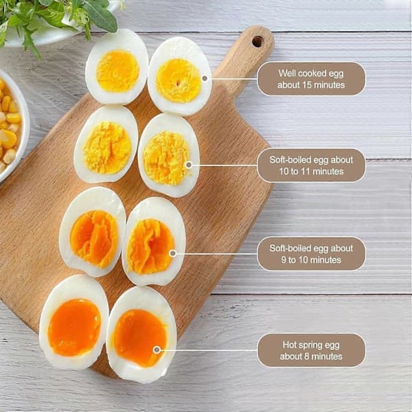 Electric Egg Cooker, Mini Electric Steamer for Boiled Eggs, Fast Heating Egg Cooker with Timer Shut-off, Kitchen Utensil Accessory White