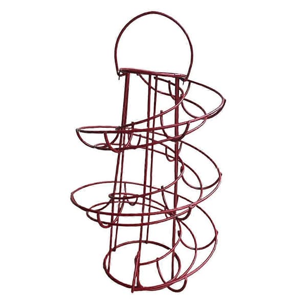 2x Modern 24 Ägg Spiral Ägg Skelter Hållare Rullställ Organizer Förvaring