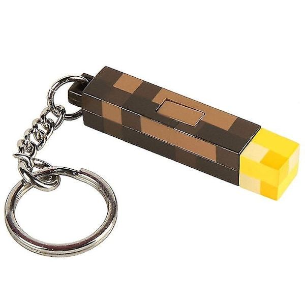 2025 Ny Minecraft Fickla Laddningsbar Gruvarbetarlampa Färgskiftande Flaska Modell Leksak Fickla Nattlampa