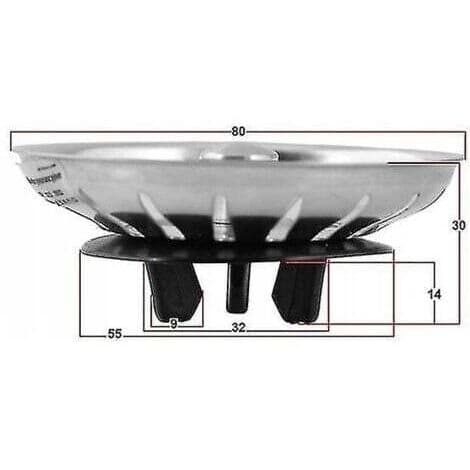 Vaskepropp for IKEA Atlant / Domsj vask