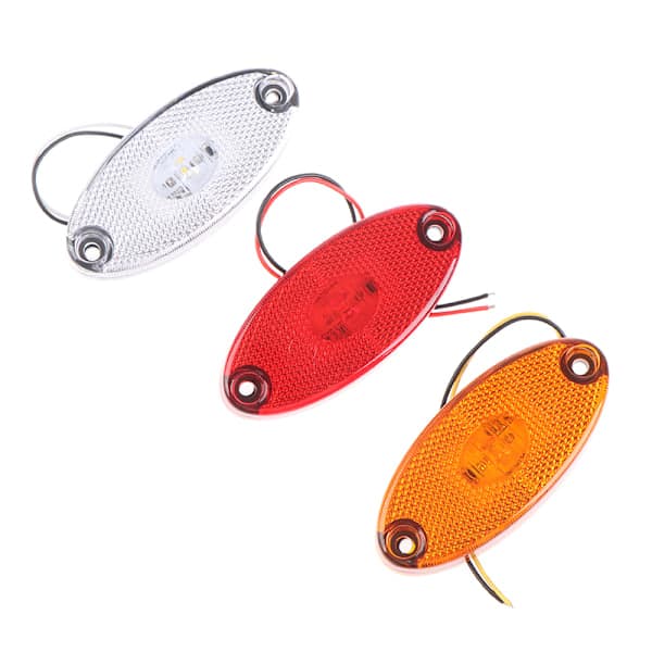 3LED 12v 24v LED Sidomarkeringsljus för Släpvagnar Husvagnar