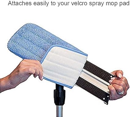 6-pak blå mikrofiber spraymoppe erstatningshoveder til våde tørre mopper, premium gulvrensepuder, genanvendelige erstatningsrefiller kompatible med