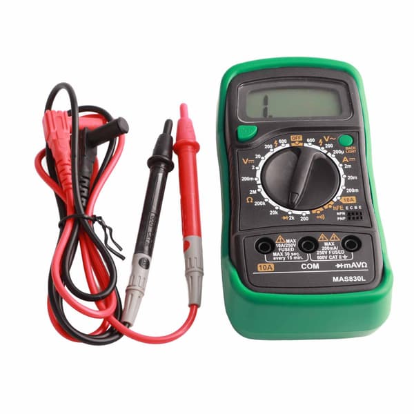 MAS830L Digital Multimeter Portable High Accuracy Button Electrician Meter Digital Voltmeter 0.4
