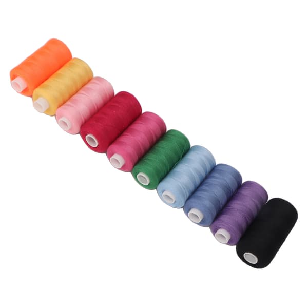 400 Yards Each Embroidery Thread 10 Pcs Craft DIY Durable Sewing Thread Colorful Thread for Clothes
