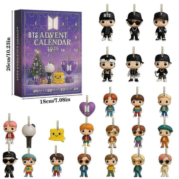 BTS Adventskalender Blind Box Julegave 2 Stiler