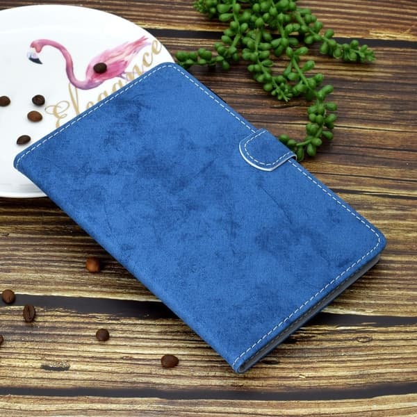 iPad 10.9 (2022) Fabric Texture Leather Flip Case - Blue Blå blue
