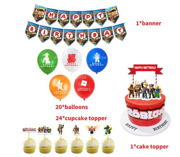Roblox Barnebursdagsballongbue - Gratulerer med dagen