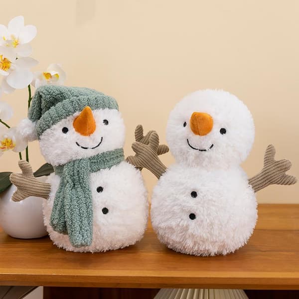 Snögubbe Sammy Hatt Plysjleketøy 30cm Ny