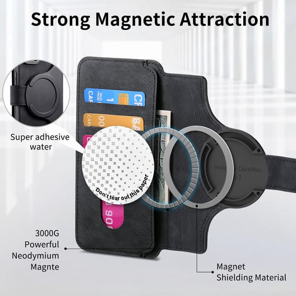 RFID-blocking case - an innovative magnetic Magsafe case with two-piece separable structure, compatible with Samsung Galaxy series (black) Samsung A04 S/Samsung A13 5G