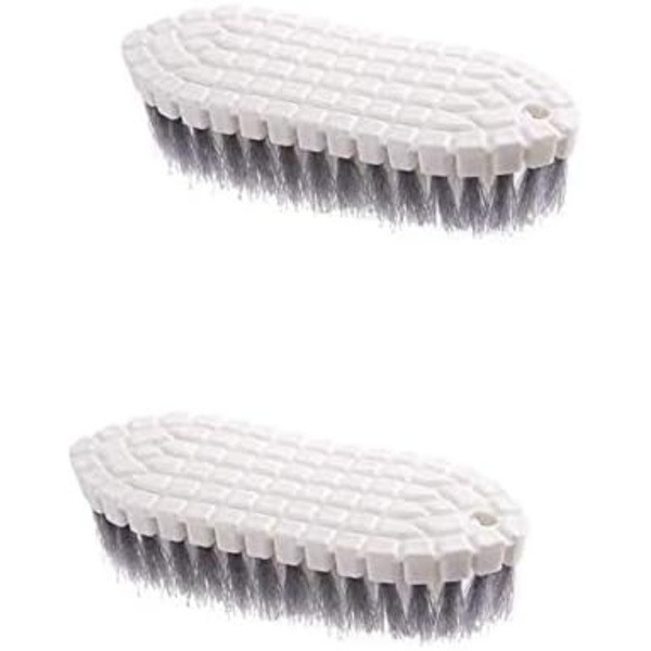 2-pack böjbar borste för rengöring av diskho, perfekt för badkar, handfat och kakelväggar