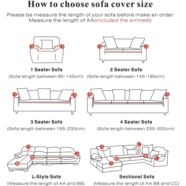 Elastiskt sofföverdrag Justerbart 3-sits sofföverdrag Vardagsrumsdekor
