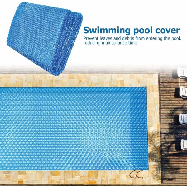 2025 Lämplig Rektangulär Poolmatta, Värmeisoleringsfilm för Poolskydd, Bubbelpolyeten Protec