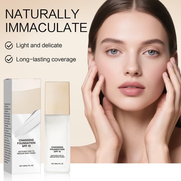 Color Changing Foundation Moisturizing Foundation, Concealing, Natural, Long-lasting Foundation 30ml