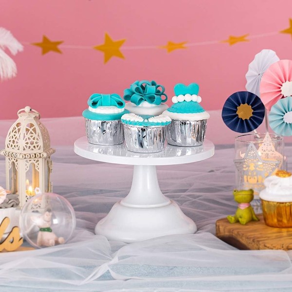 Vit kakfat bröllop dessert cupcakes 20cm rund kakfat eftermiddagste födelsedagsfest bröllop