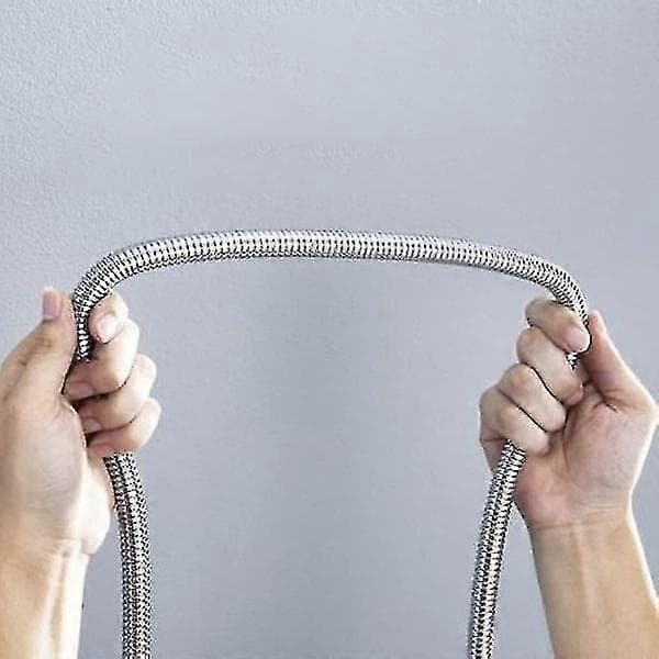 3m Duschslang - Slang för Dusch i Rostfritt Stål Silver