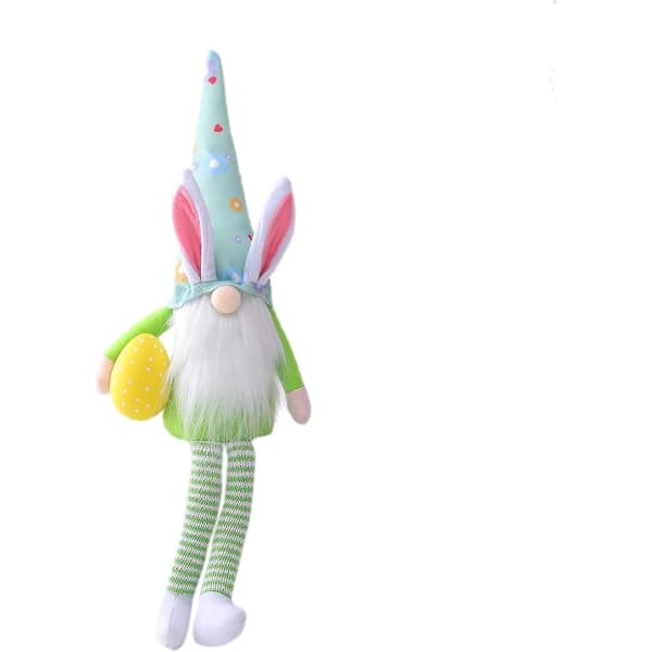 Easter Decorations, Faceless Easter Bunny, Dwarf Bunny with Carrot Nose, Long Legs, Plush Toys
