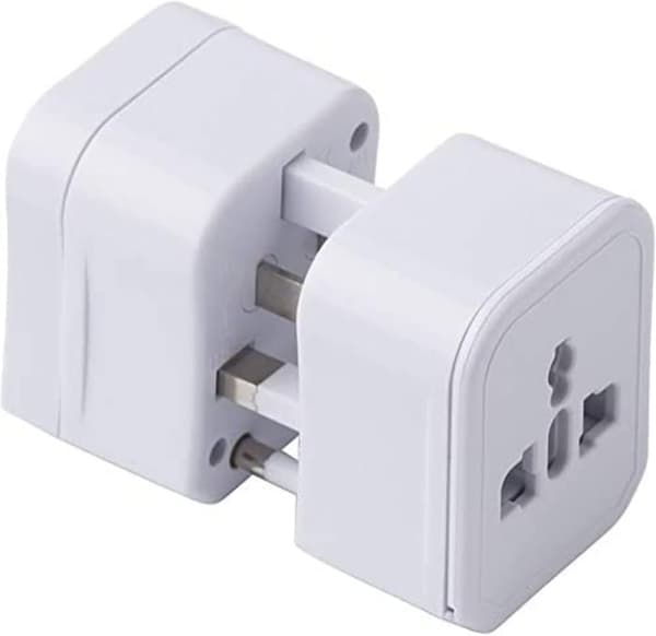 Rejseadapter - EU til alle stikkontakter - Universal International Strømadapter - 3-i-1 Stik - 220V (Hvid)