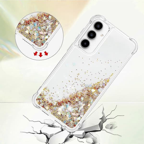 Til Samsung Galaxy A56 5G TPU-deksel Glitter Kvikkleire Støtsikkert Telefondeksel