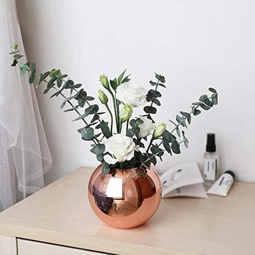 Passande rostfri sfärisk vas - perfekt för blommor och växter i bröllopsfest DIY-dekoration