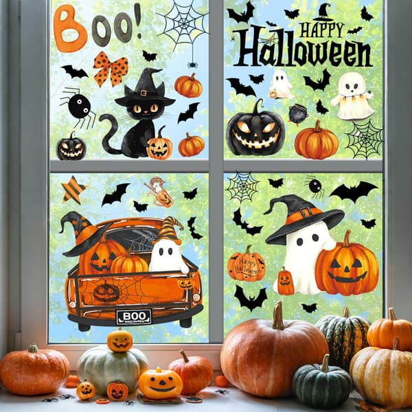 Halloween Vindusdekorasjoner Høst Halloween Dekorasjoner Innendørs