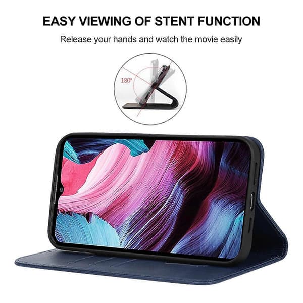 Magnetisk læderetui til OUKITEL WP23 / WP23 Pro Blue