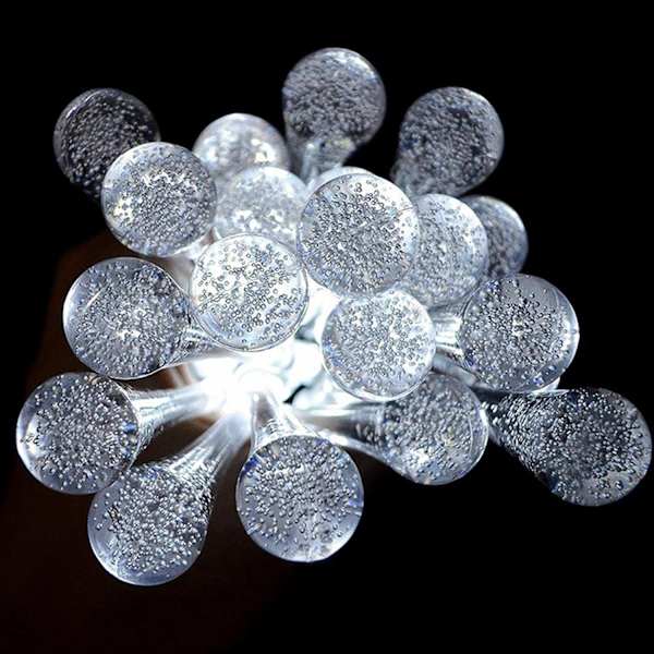 Solcells Vattendrop String Lights 30LED 8 Lägen Solcells Dripp Ljus