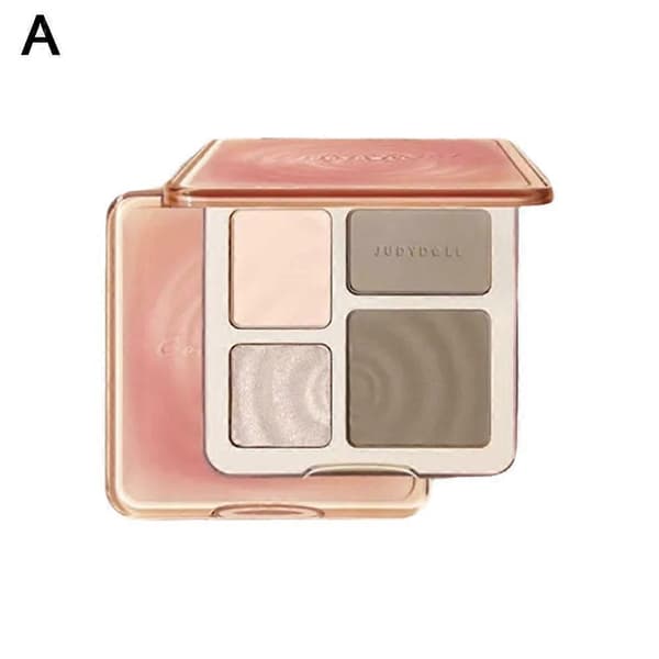 Judydoll Highlighter og Contour Palette Multi-Purpose Silkepudder til Naturlig Definition 01 Wave Shadow Disk