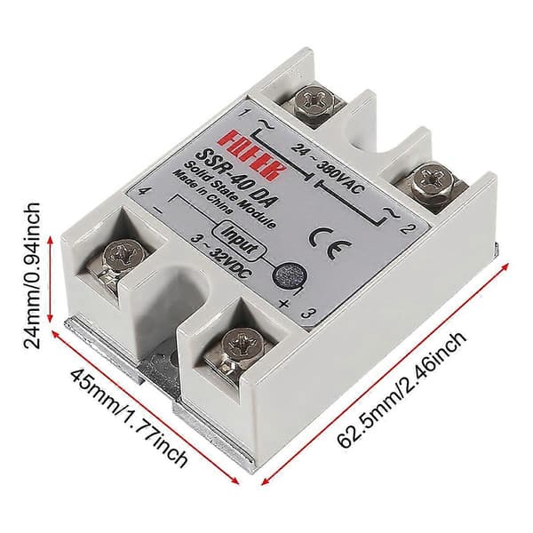 PID-Temperaturregulator -C100 Termostat Kit Högspänning 100ACV till 240ACV+SSR Relä 40DA+ K Pro