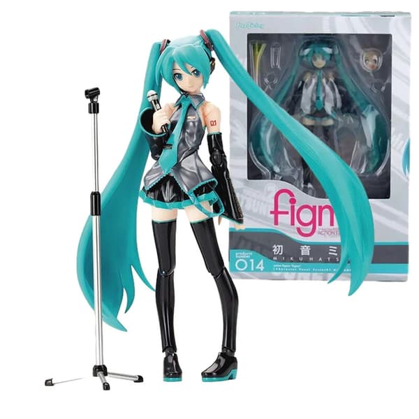 14cm Anime Singer Hatsune Miku Action Figure Movable Joints Statue Decor Gift
