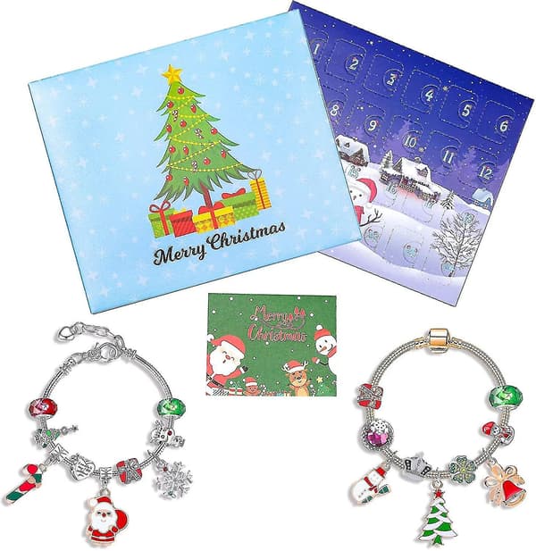Ad 24 Ruts Ad Kuvert Blind Box DIY Henge Charm Smykker Ma Kit