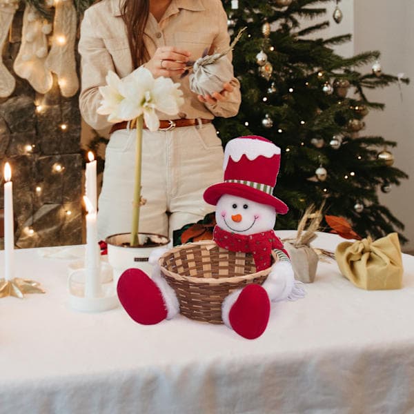 Jul fruktkorg, godislåda för barn, julgodiskorg