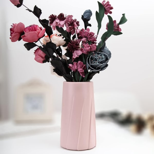 Plastvaser för blommor - Hållbara - Moderna dekorativa vaser för vardagsrum, kontor, bröllop