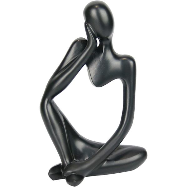Hartsstaty i resin, tänkarstil, abstrakt skulptur, samlarobjekt