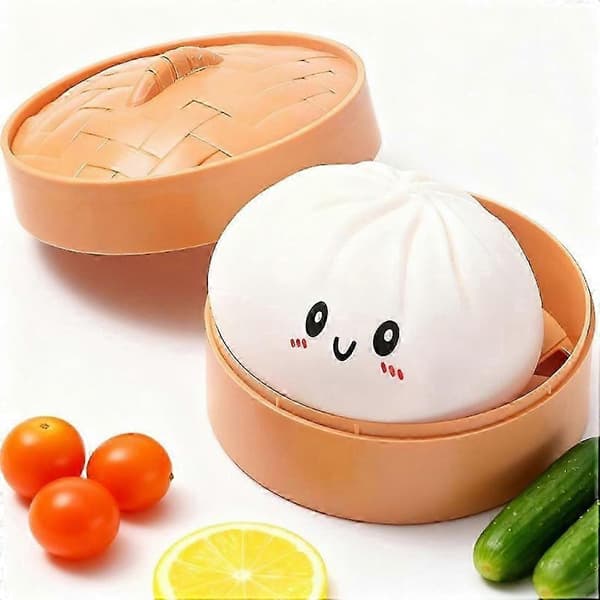 Dumpling Sensory Squeeze Toy for Realistic Play and Stress Relief Decompression Dough 4pcs