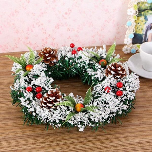 Julkrans Julkransar, Lönnlöv Pumpa Kransar 30cm, Stora Kransar Konstgjorda Blommor