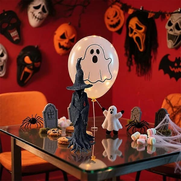 Cracker Barrel Trädhäxa Staty Halloween Dekor Gåva Ny - 20/30 cm