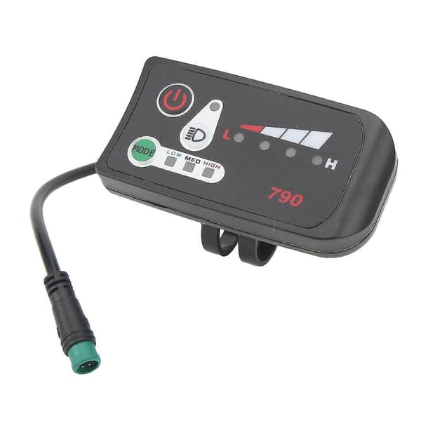 Electric Bicycle LED Power Display Panel Electric Bicycle Modification Display Meter With Waterproof 5p Male Connector For 22.2mm Handlebar 48V